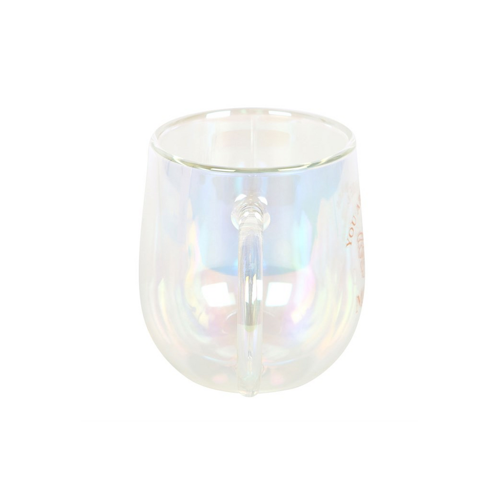You Are Made of Magic Iridescent Double Walled Glass Mug