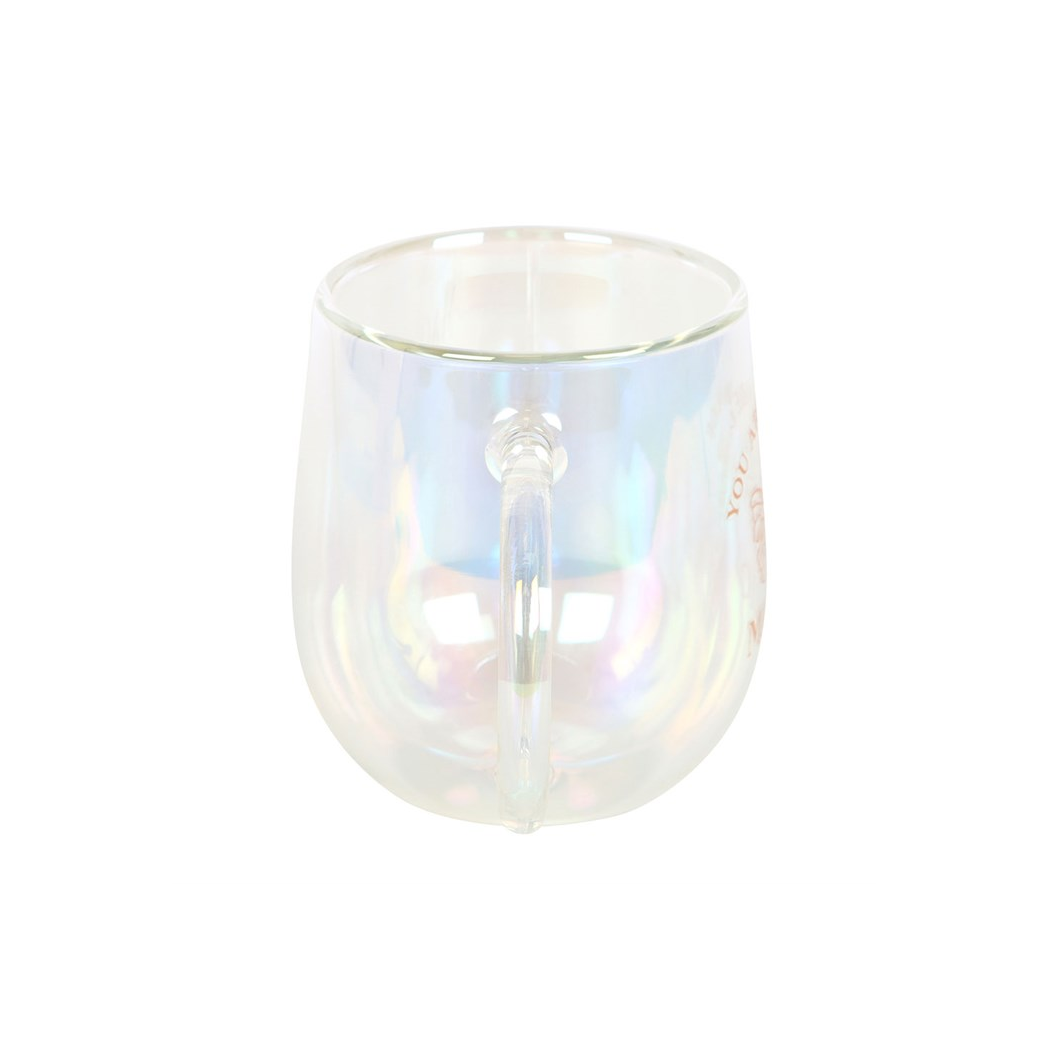 You Are Made of Magic Iridescent Double Walled Glass Mug