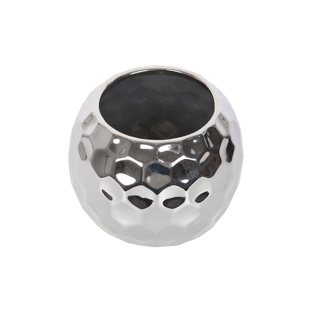 Silver Disco Ball Vase