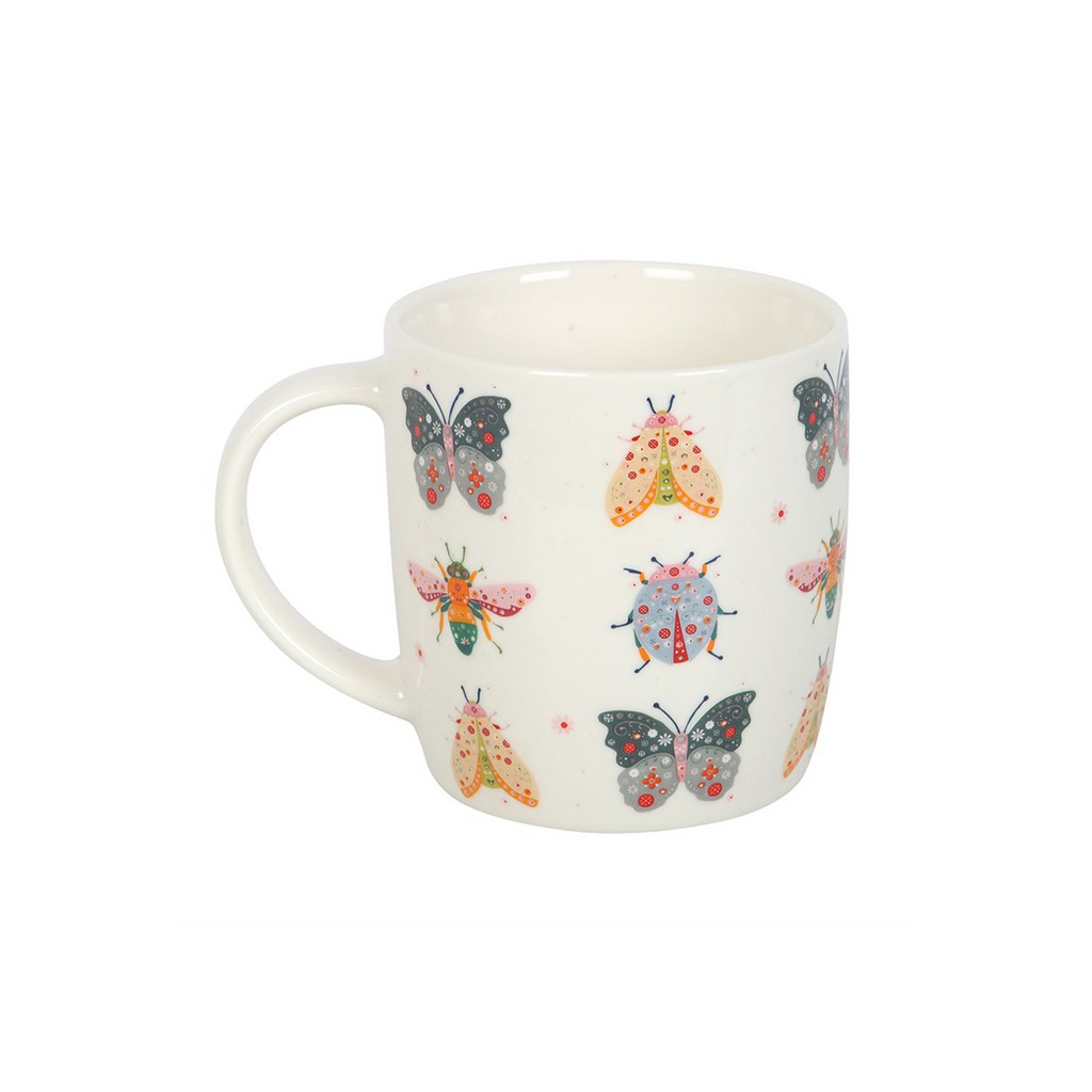 Floral Bug Print Mug