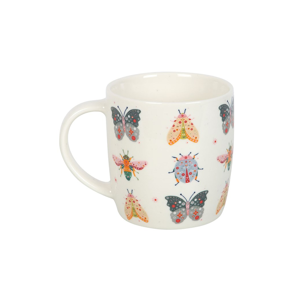 Floral Bug Print Mug