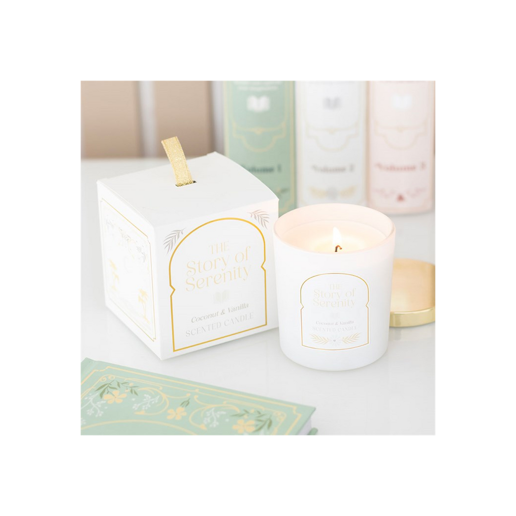 The Story of Serenity Coconut & Vanilla Candle