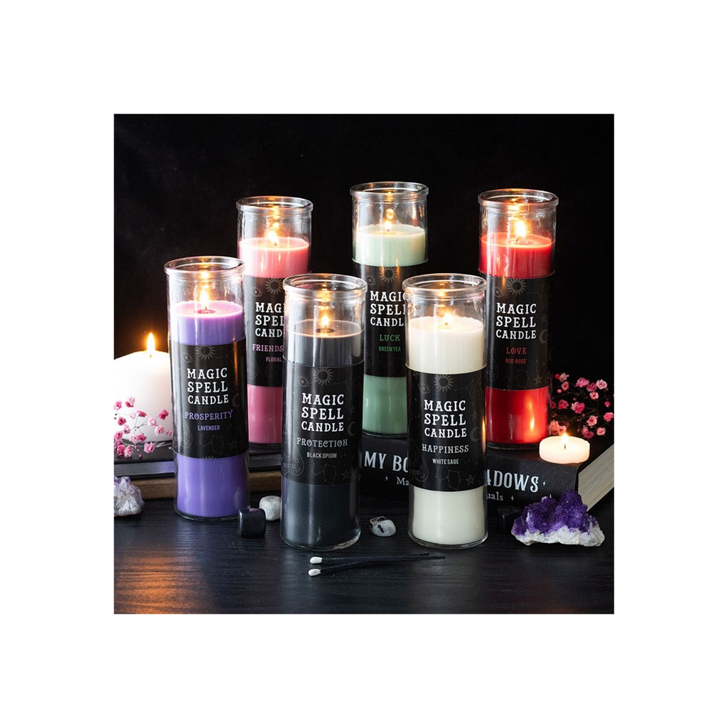 Love Red Rose Magic Spell Tube Candle