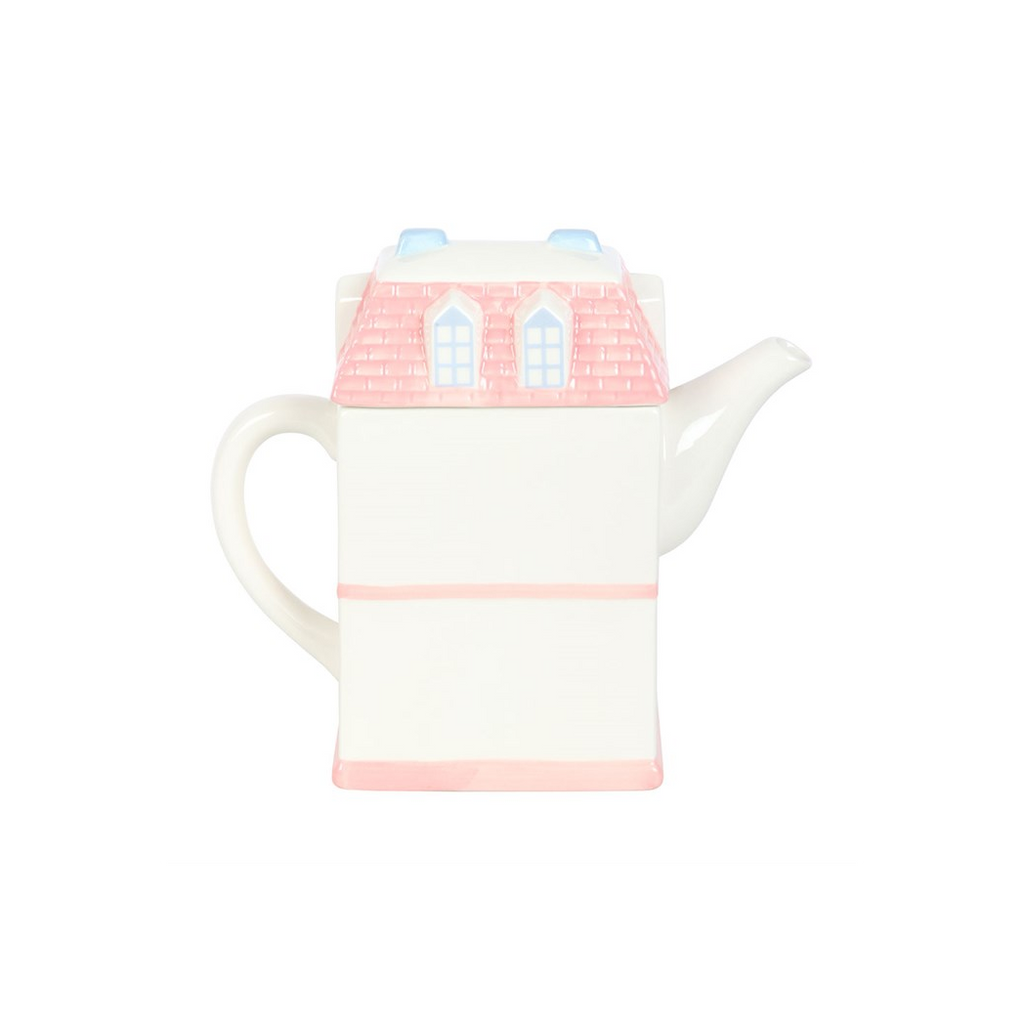 Pastel House Shaped Teapot