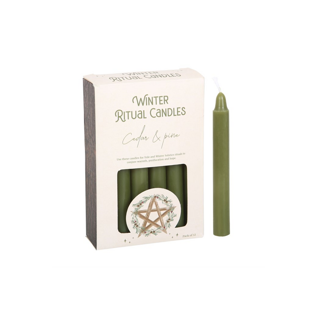 Cedar & Pine Winter Ritual Spell Candles