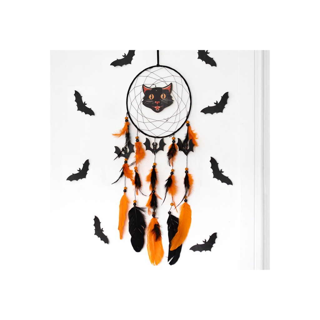 Black Cat Halloween Dreamcatcher