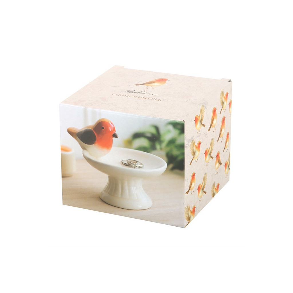Robin Bird Bath Trinket Dish