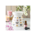 Floral Bug Print Oil Burner and Wax Warmer