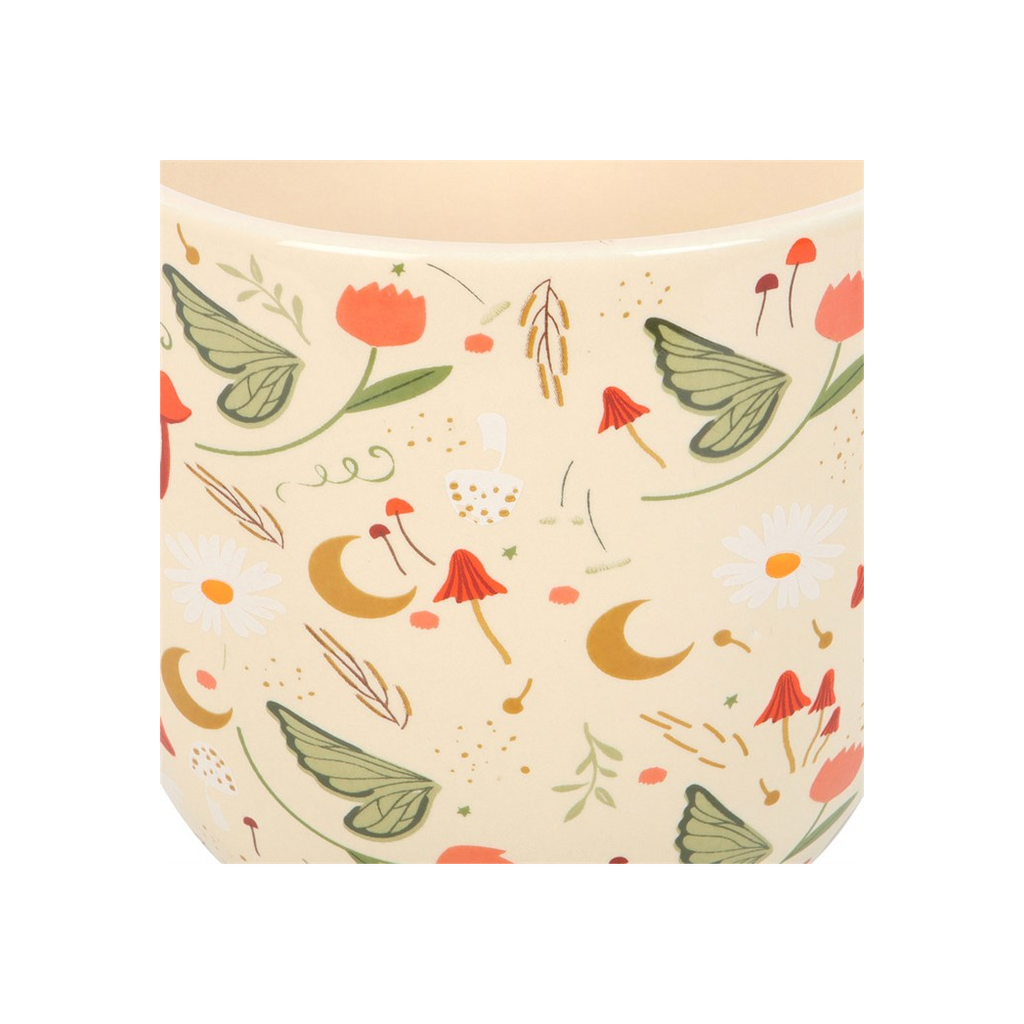 Fairy Folklore Print Plant Pot