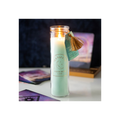 White Sage Tube Candle with Clear Quartz Crystals