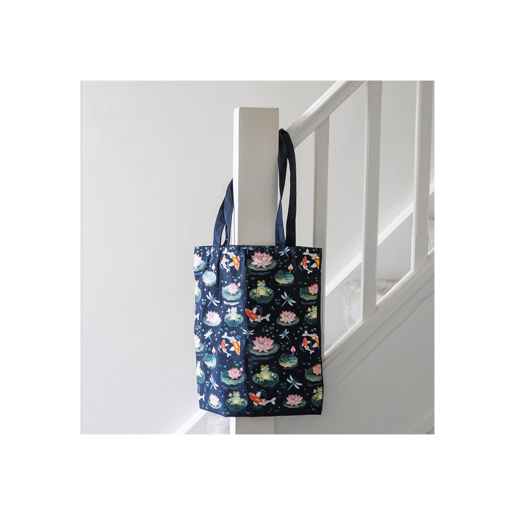 Pond Print Polycotton Tote Bag