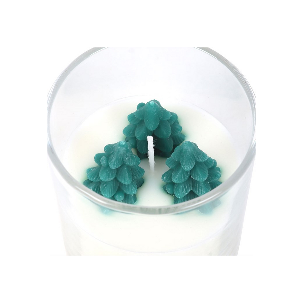 Winter Wonderland Candle with Tree Scene