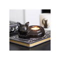 Black Cat Magick Curled Cat Tealight Holder