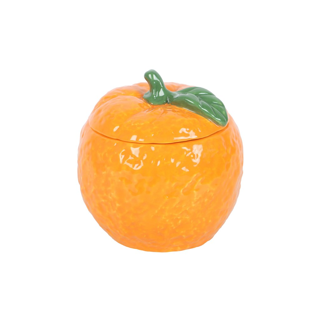 Orange Shaped Candle Jar