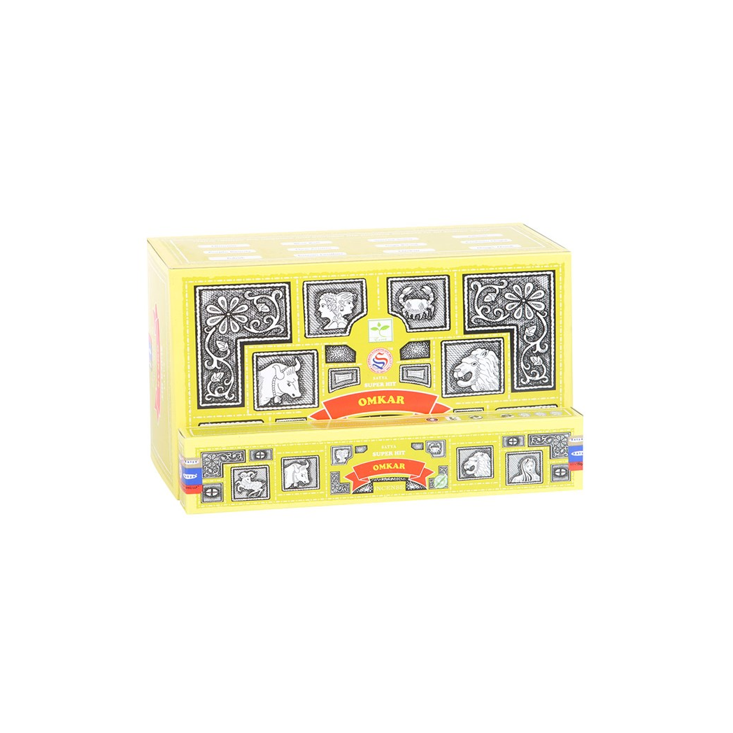 Set of 12 Satya Superhit Omkar Incense 15g (12/50)