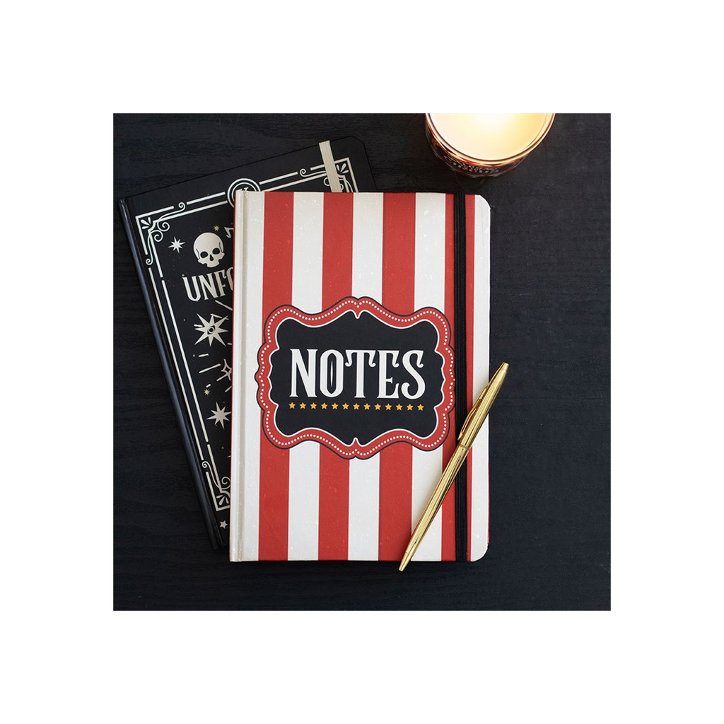 Red Circus Stripe A5 Notebook