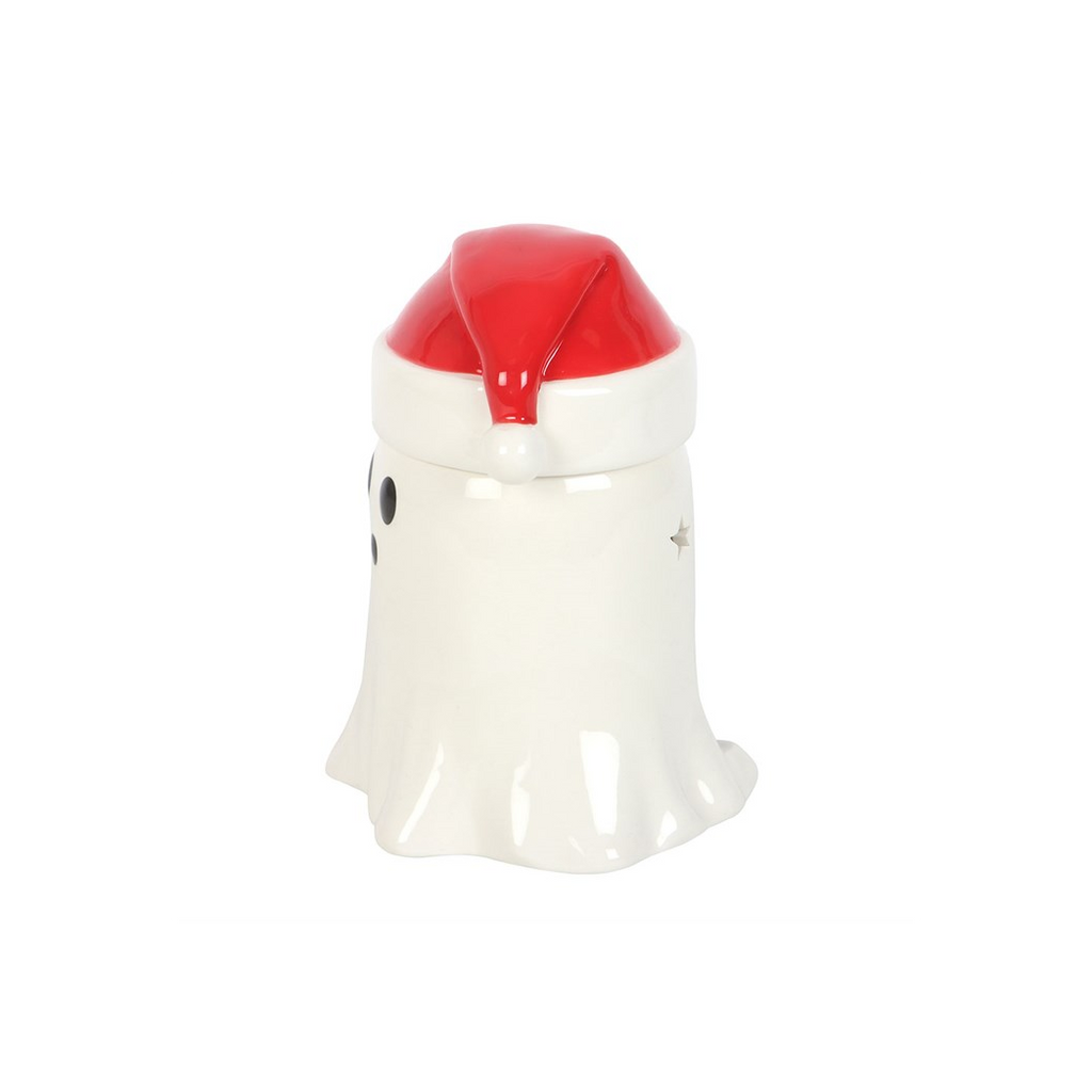 Ghost with Santa Hat Oil Burner and Wax Warmer