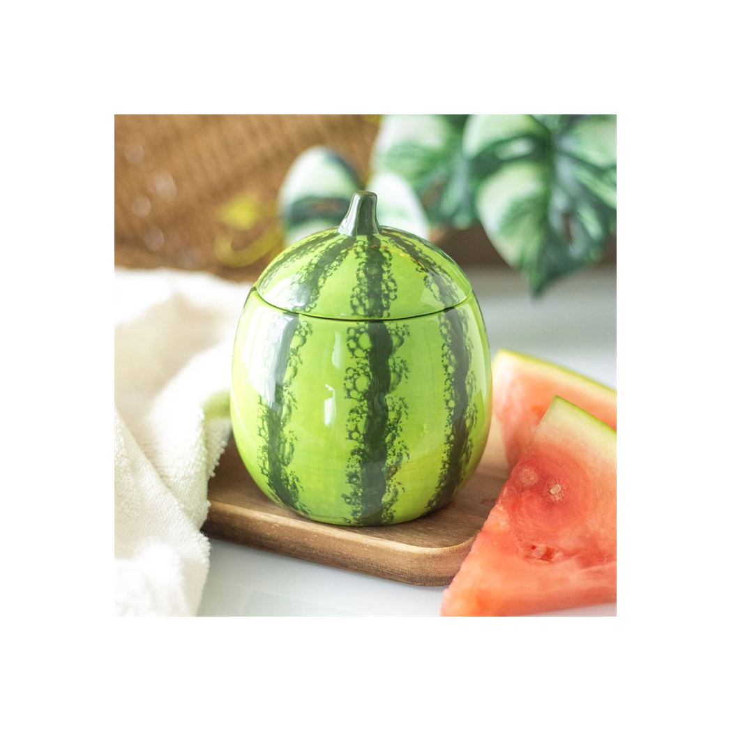Watermelon Shaped Candle Jar