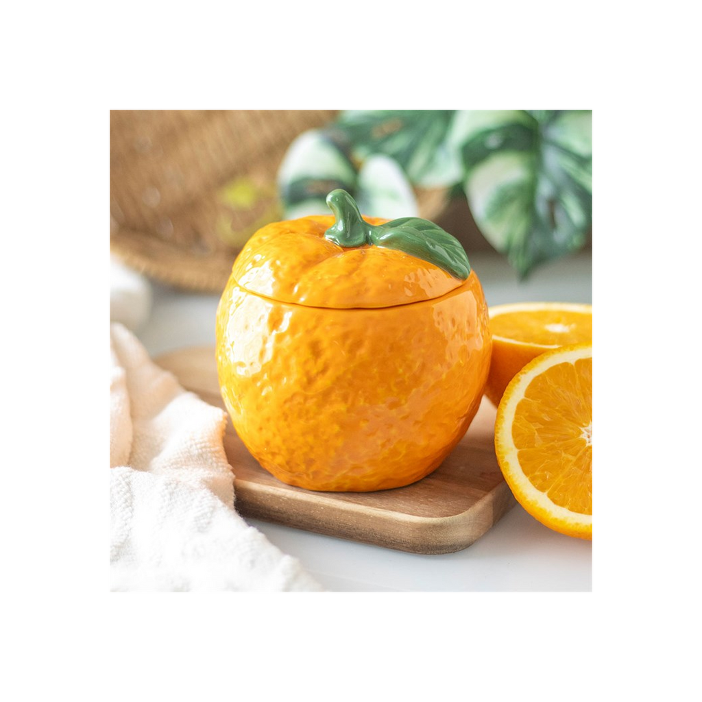 Orange Shaped Candle Jar