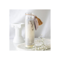 Aphrodite Goddess Tube Candle with Rose Quartz Crystals