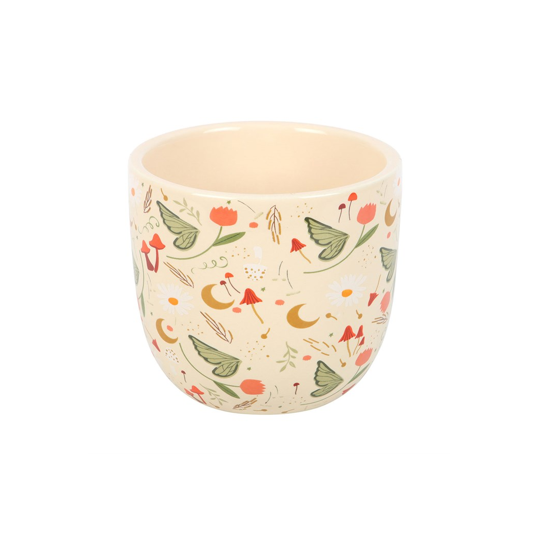Fairy Folklore Print Plant Pot