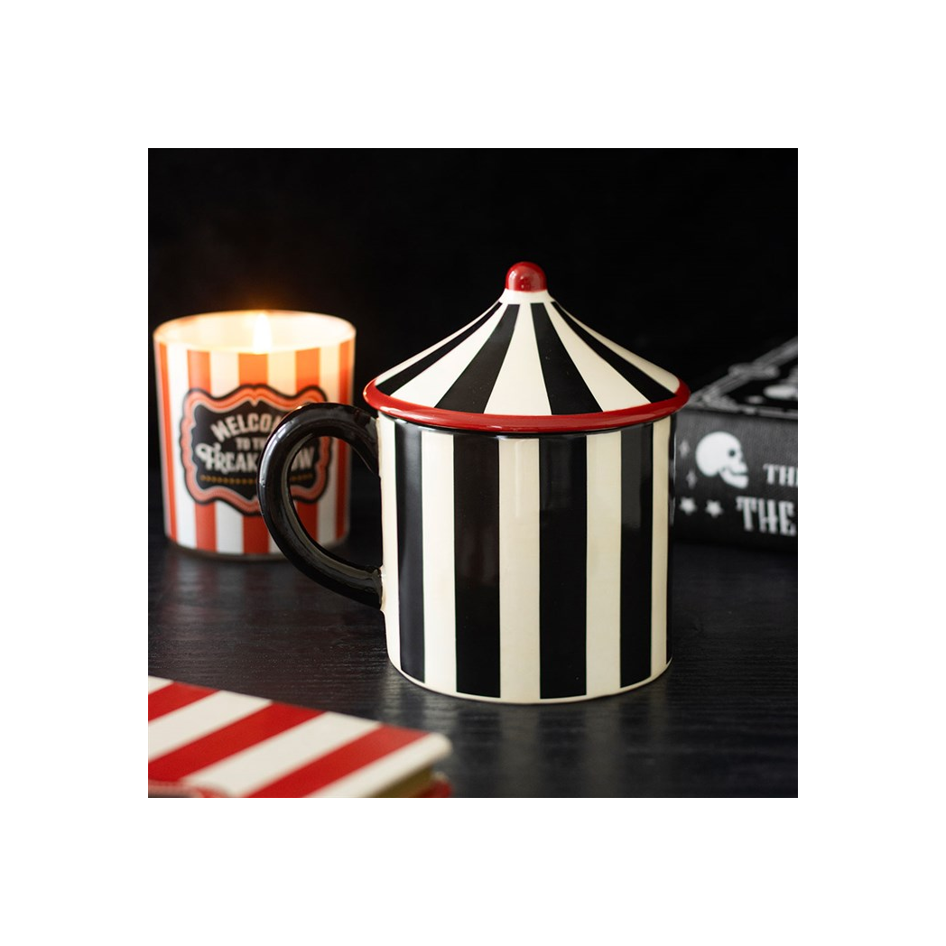 Black Striped Circus Tent Mug