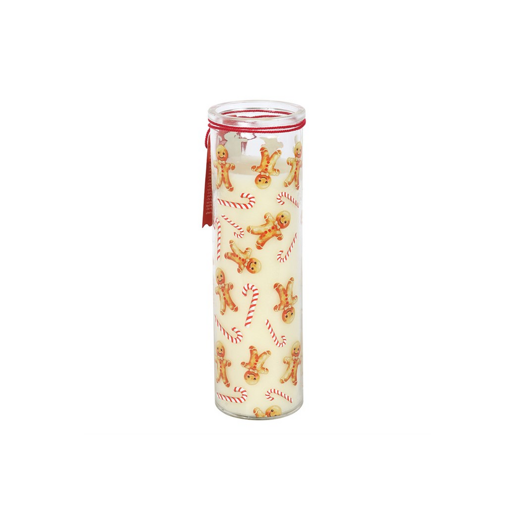 Candy Cane Warm Gingerbread Tube Candle