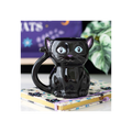 Cute and Creepy Black Cat Mug