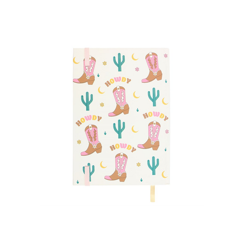 Cowboy Boot A5 Notebook with Sticker Sheet