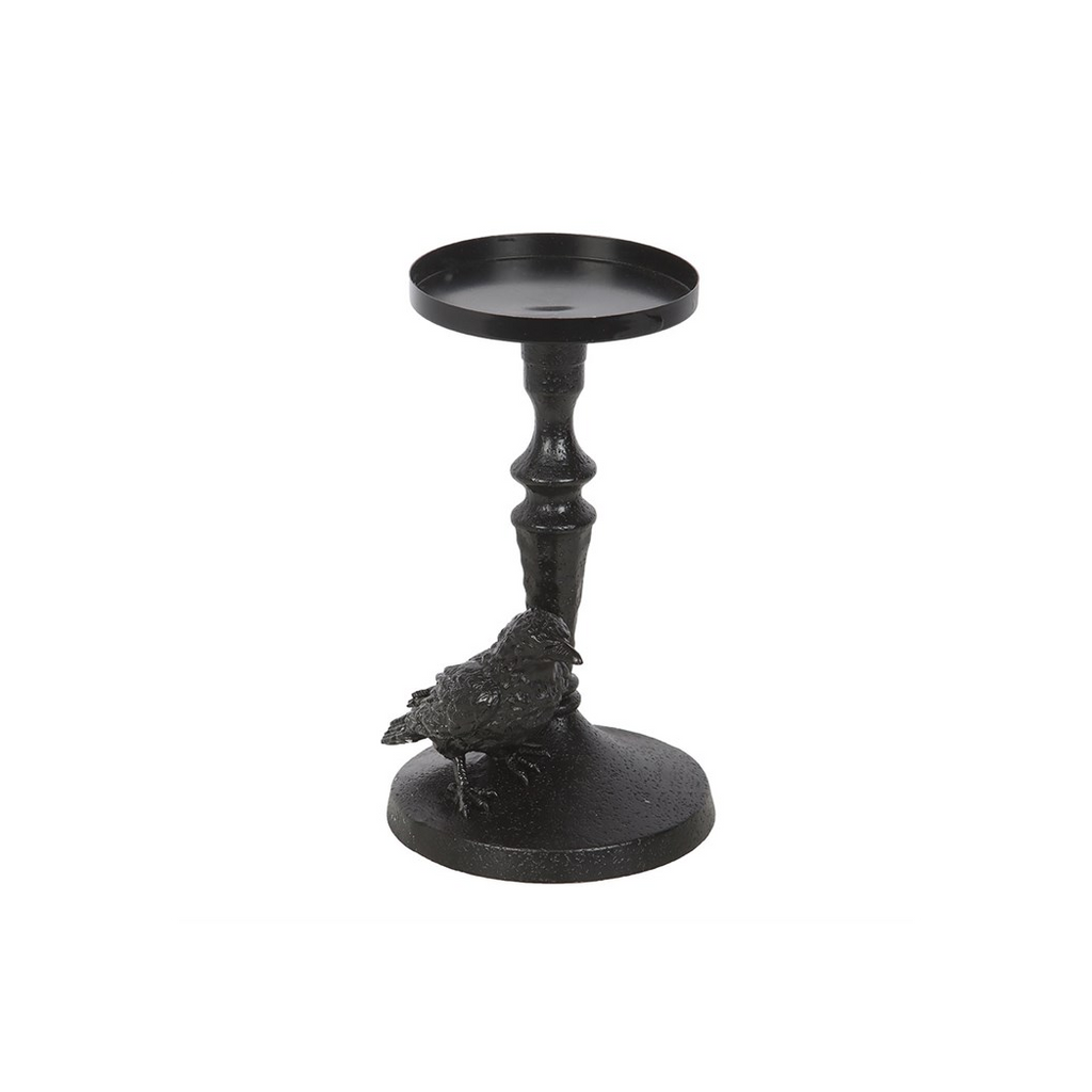 Mystic Raven Pillar Candle Holder