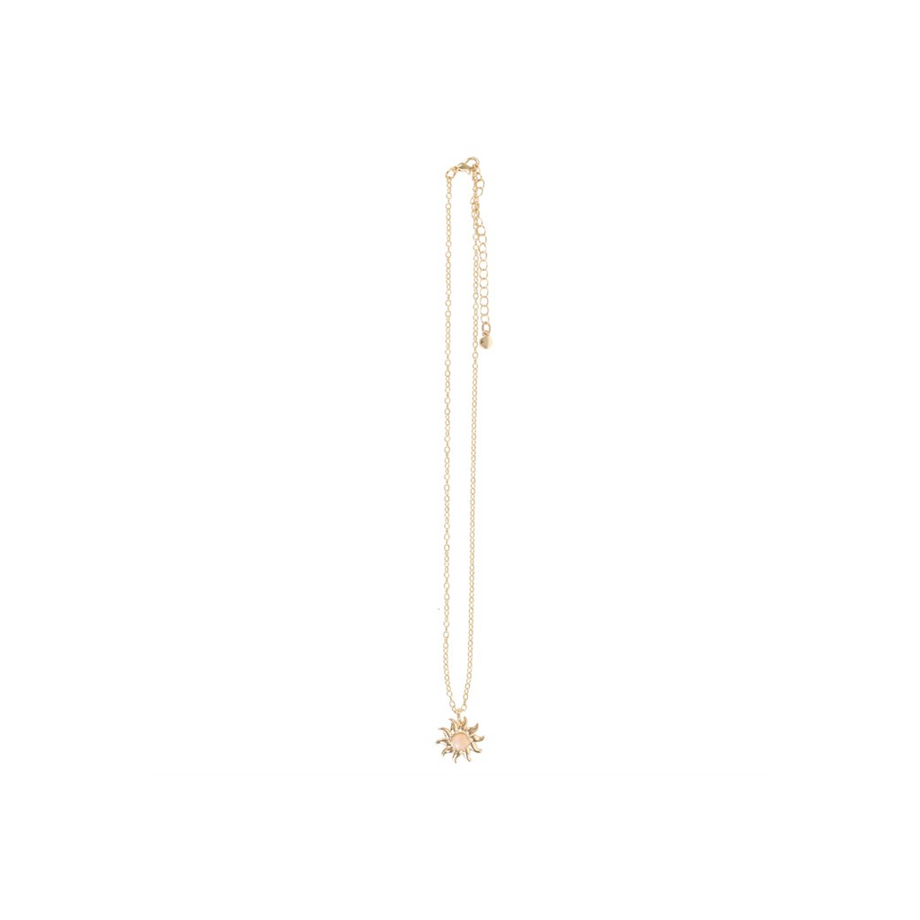 The Sun Celestial Rose Quartz Necklace Card