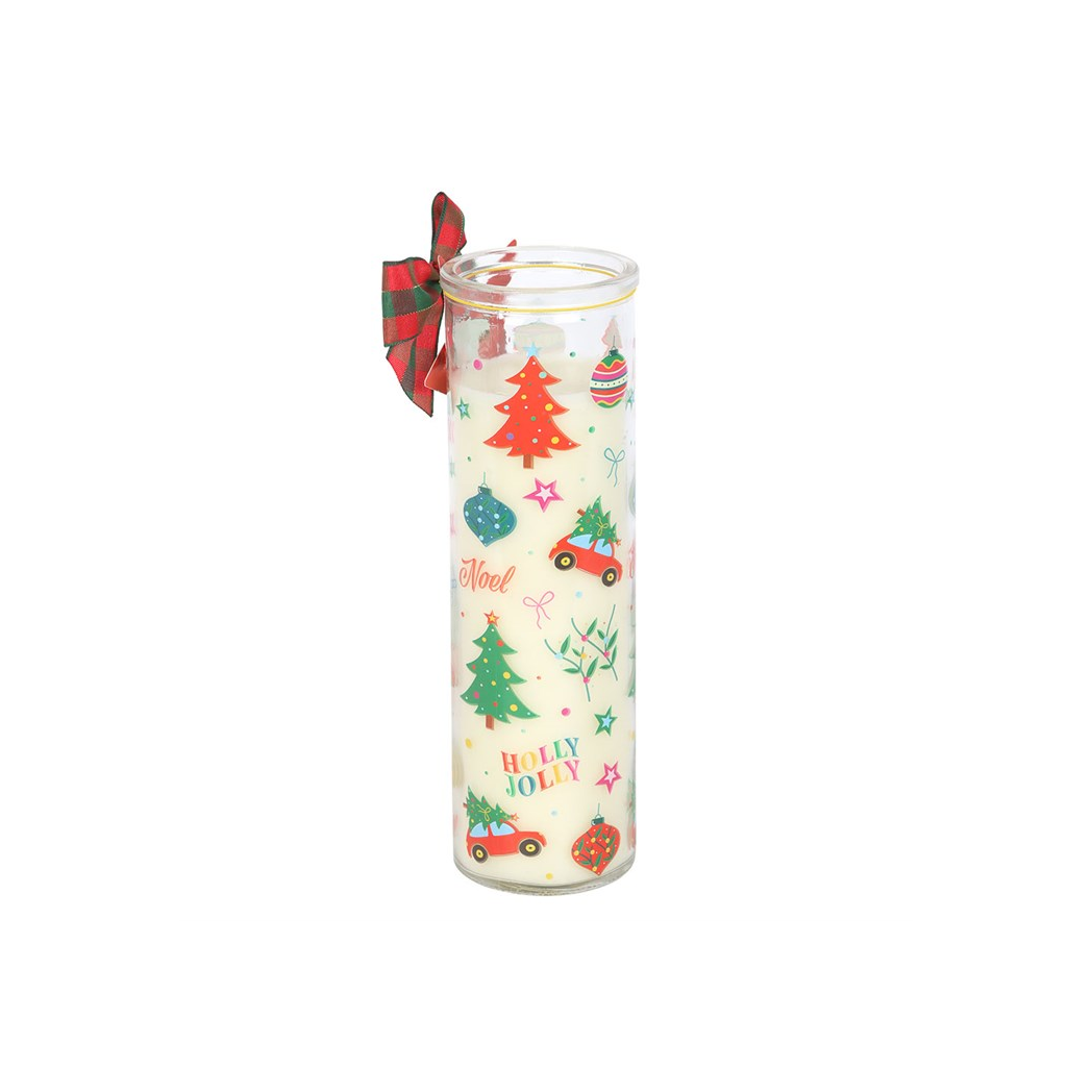 Nostalgic Christmas Print Christmas Pudding Scented Tube Candle