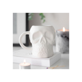 Matte White Skull Mug