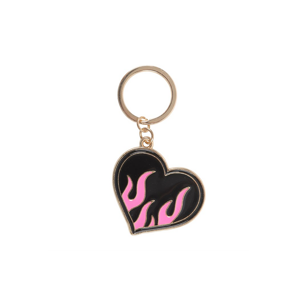 Burning Heart Keyring
