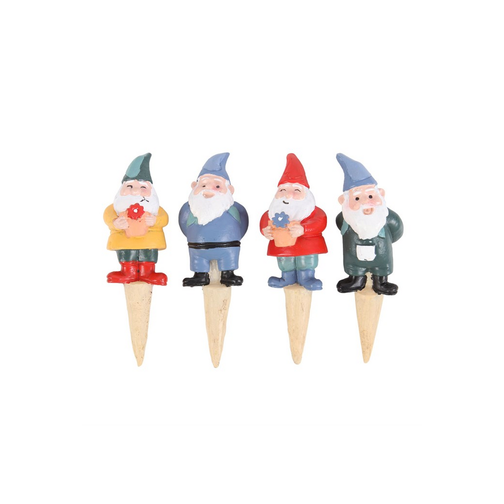 Set of 4 Mini Gnome Plant Pot Pals