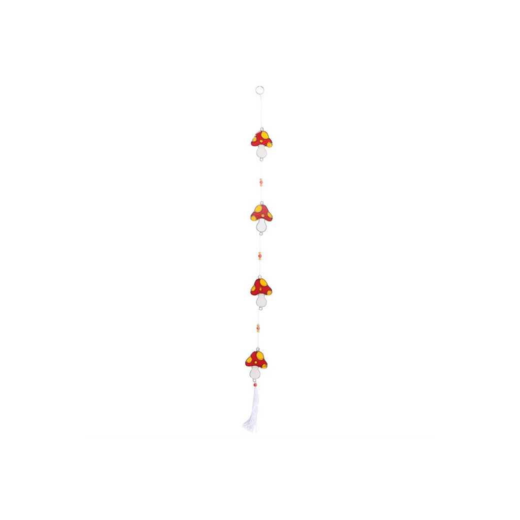 String of Mushroom Suncatchers