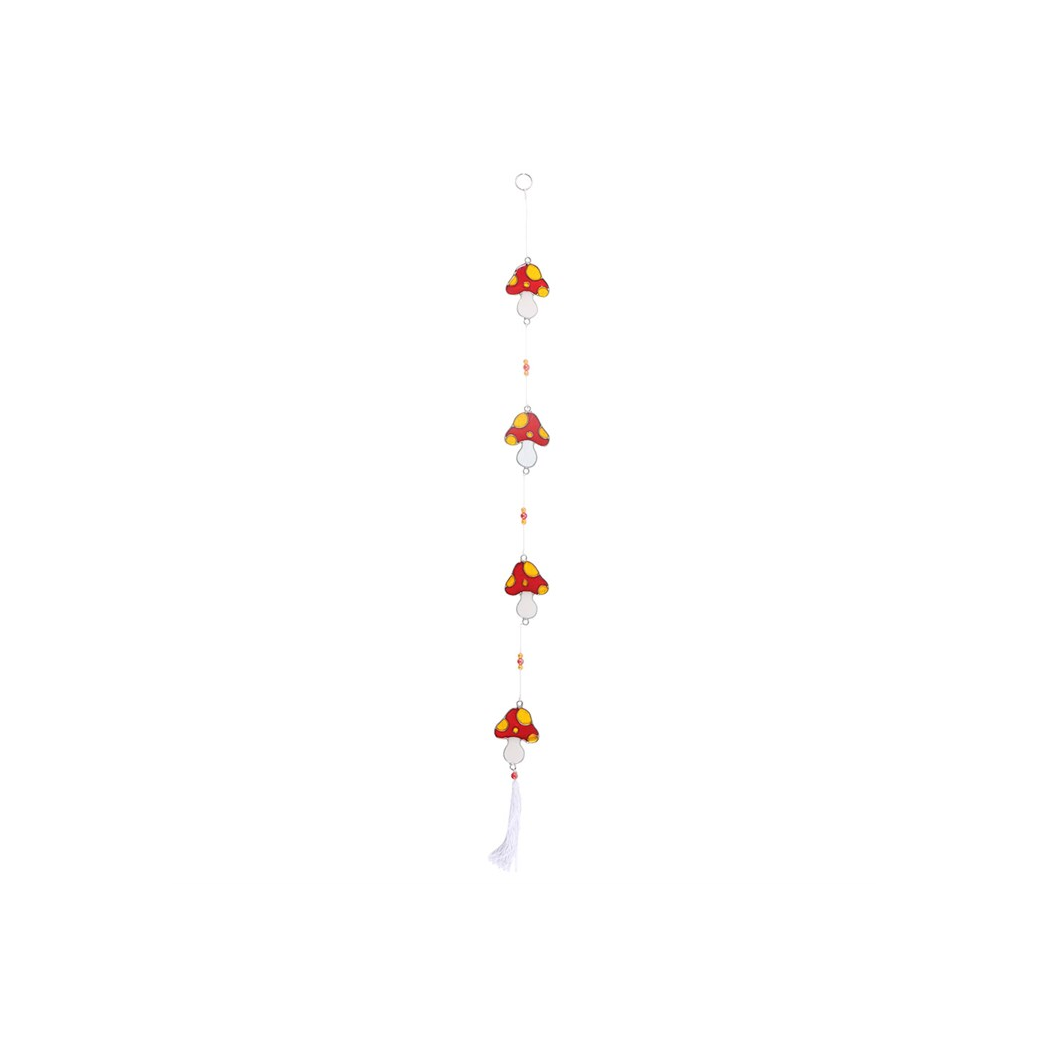 String of Mushroom Suncatchers