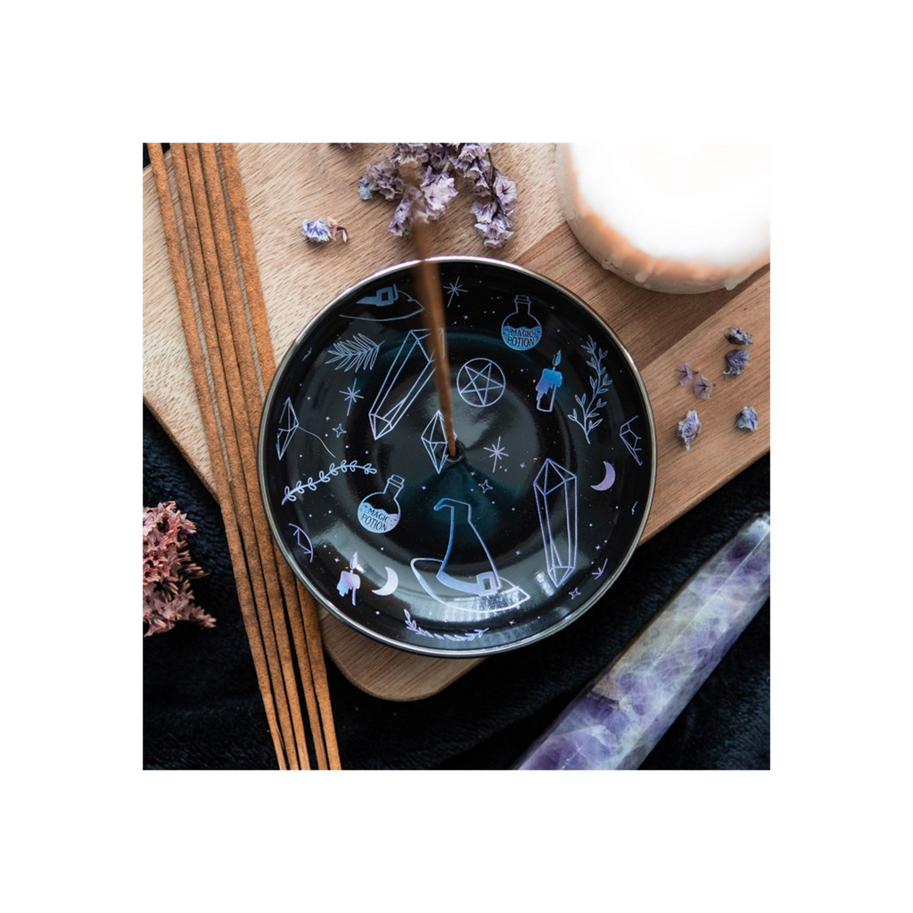 Crystal Witch Incense Holder Plate