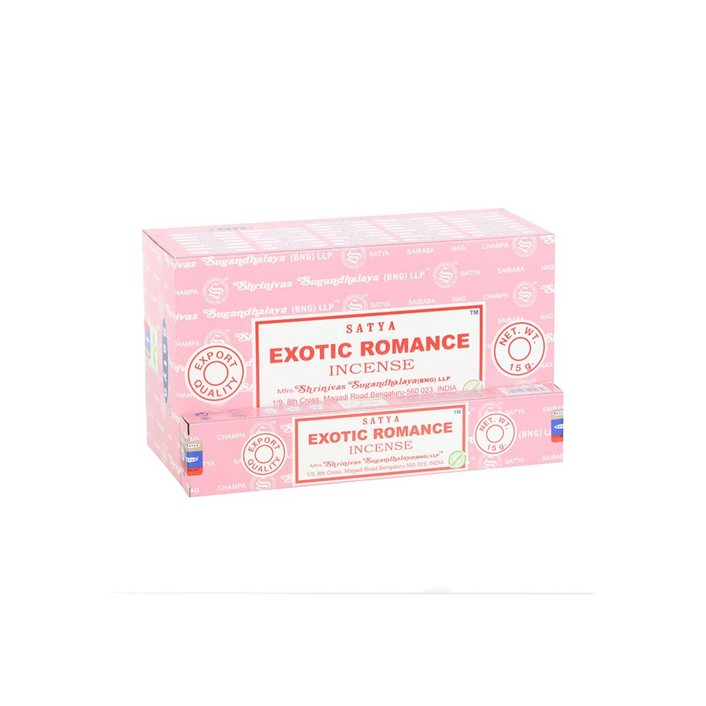Set of 12 Satya Exotic Romance Incense Sticks (12/50)