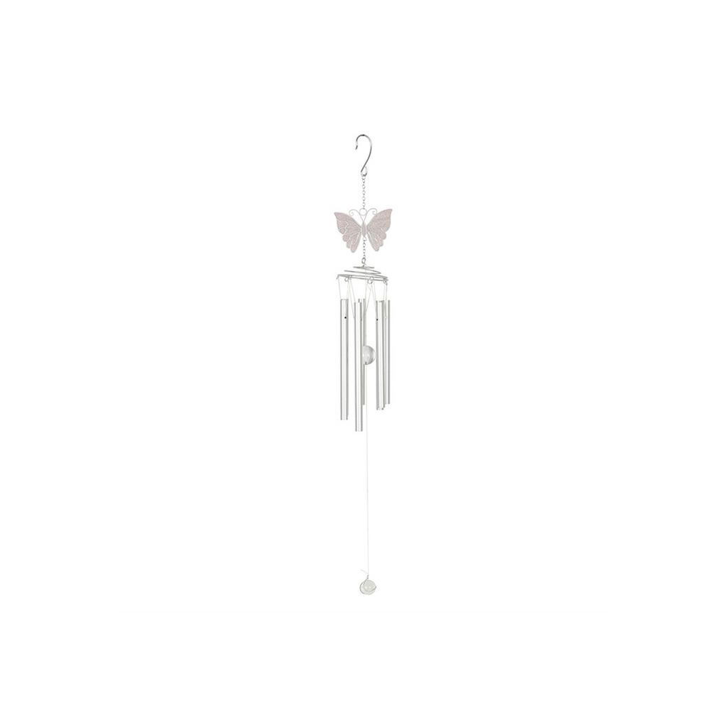 White Butterfly Windchime