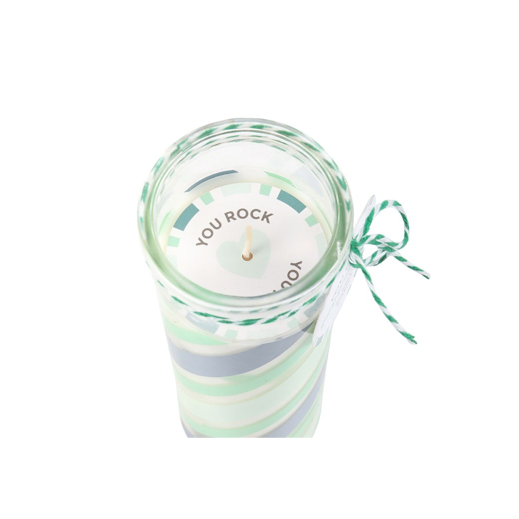 Candy Stripe Peppermint Tube Candle