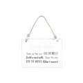 Beach Rules Hanging Sign
