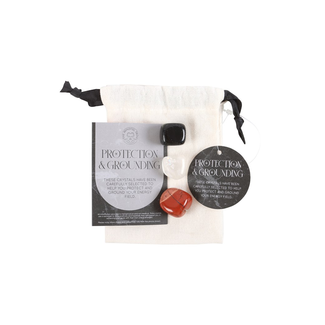 Protection & Grounding Healing Crystal Set