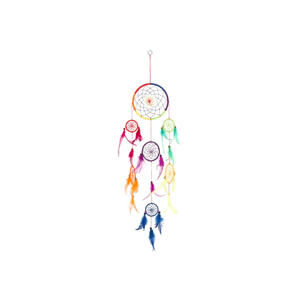 90cm Multi Rainbow Dreamcatcher