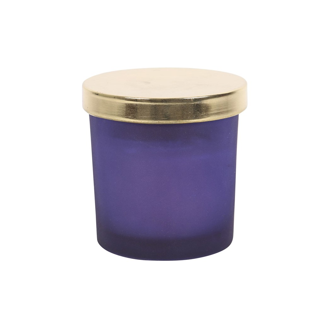 Third Eye Chakra Lavender Crystal Chip Candle