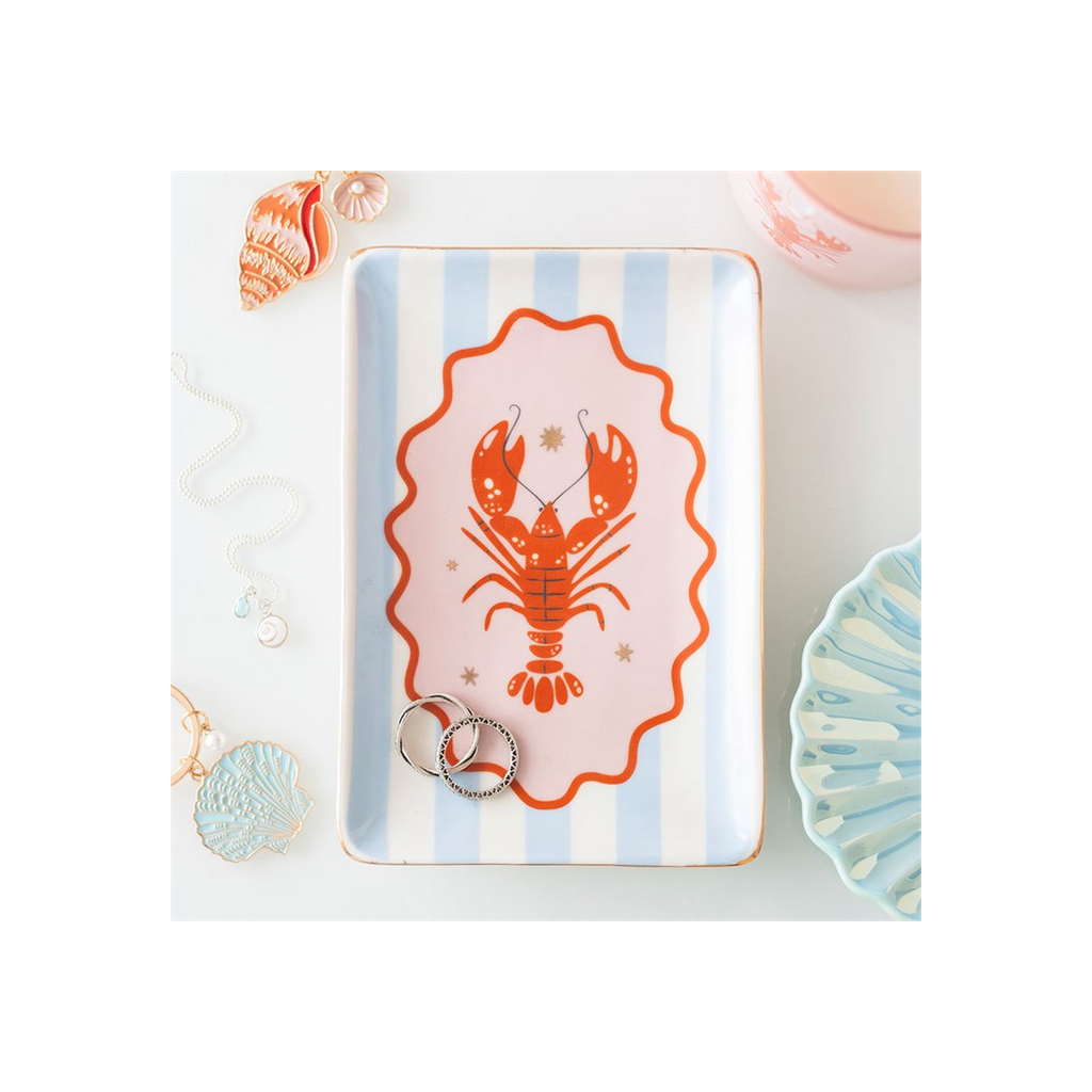 Striped Lobster Trinket Dish