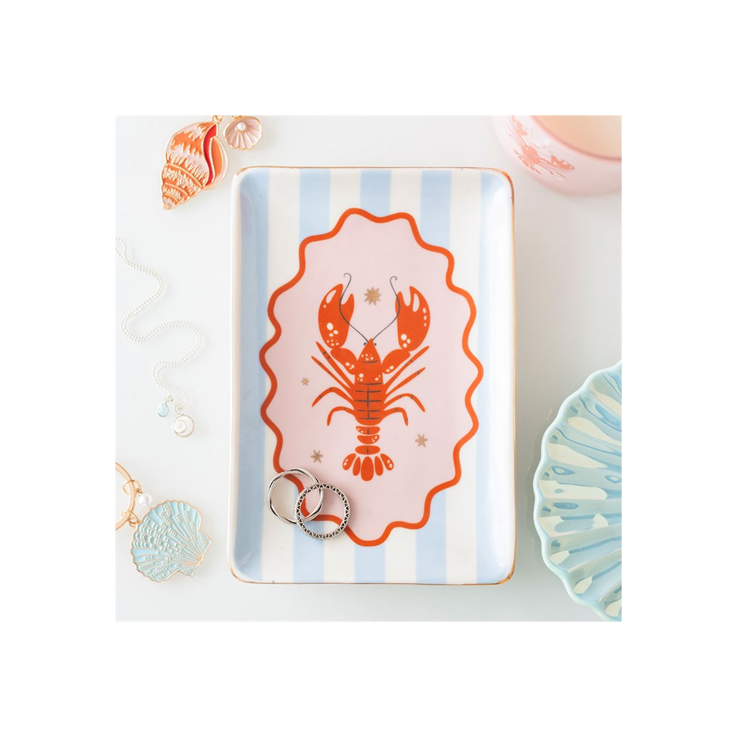 Striped Lobster Trinket Dish