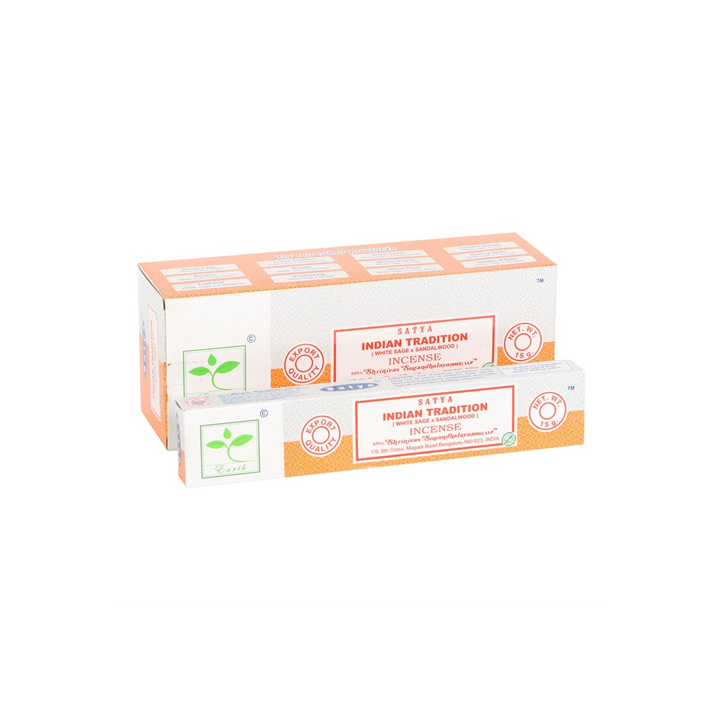 Set of 6 Earth Satya Indian Tradition Incense (12/50)