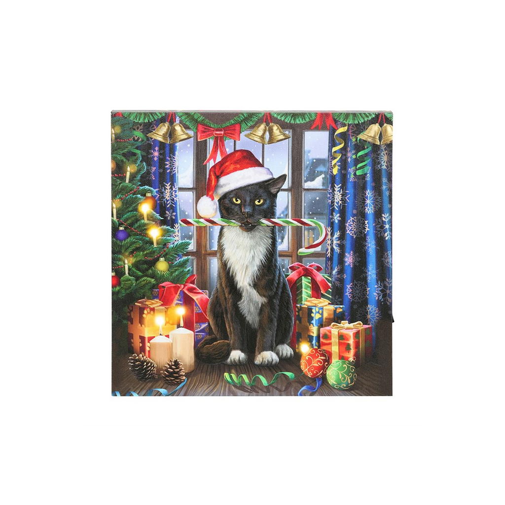 Krampuss Light Up LED Canvas Plaque by Lisa Parker