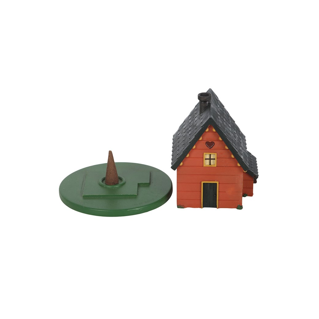 Brown House Incense Cone Burner